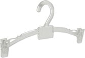 De Kledinghanger Gigant - 20 x Lingeriehanger kunststof transparant met knijpers, 27 cm