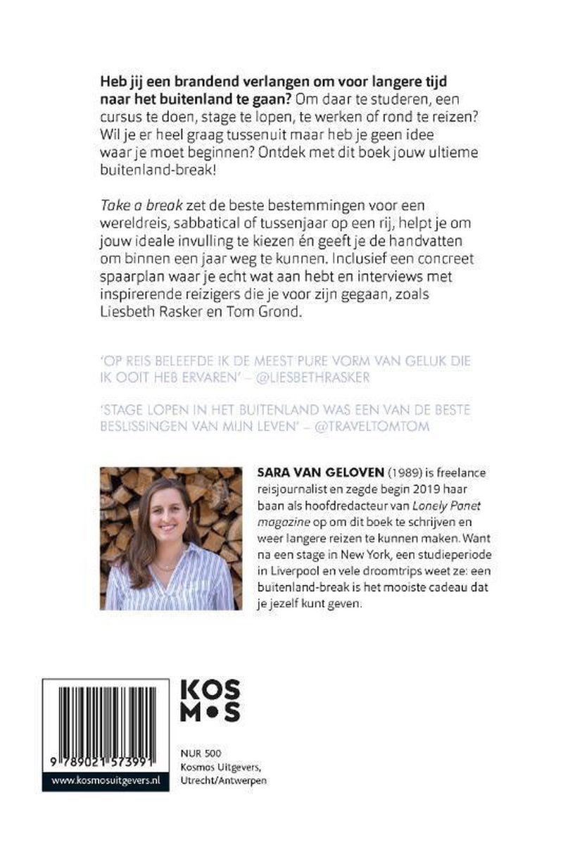 Take a break - back cover