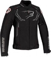 Bering Guardian Black White Red Lady Textile Motorcycle Jacket T3