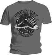 Green Day Heren Tshirt -S- Converse Grijs
