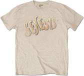 Genesis Heren Tshirt -S- Vintage Logo - Golden Creme