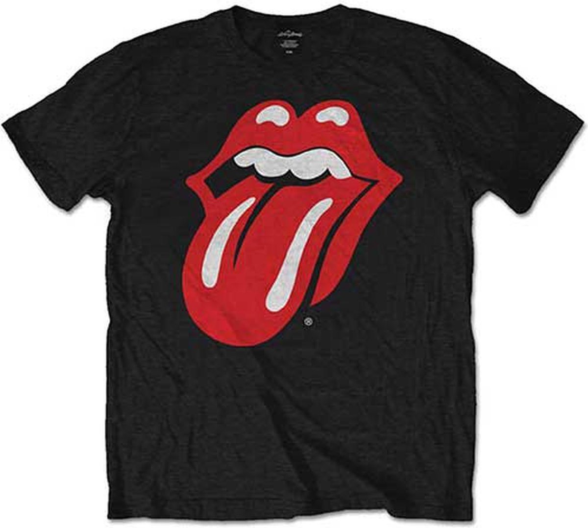 The Rolling Stones - Classic Tongue Heren Tshirt - L - Zwart
