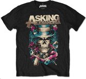 Asking Alexandria Heren Tshirt -S- Hat Skull Zwart