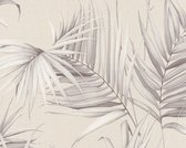 PALMBLAD BEHANG | Botanisch - beige grijs - A.S. Création Michalsky 3
