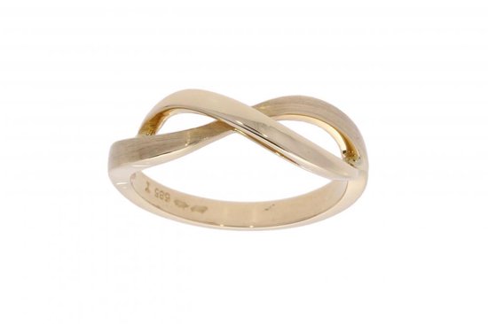 Verlinden Juwelier - Ring Dames - Gouden - 14 karaat  - maat 17,25 - 3 gram