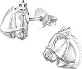 zilveren oorstekers in de vorm van een paard | Oorbellen meisje | Kinderoorbellen meisje zilver | Zilverana