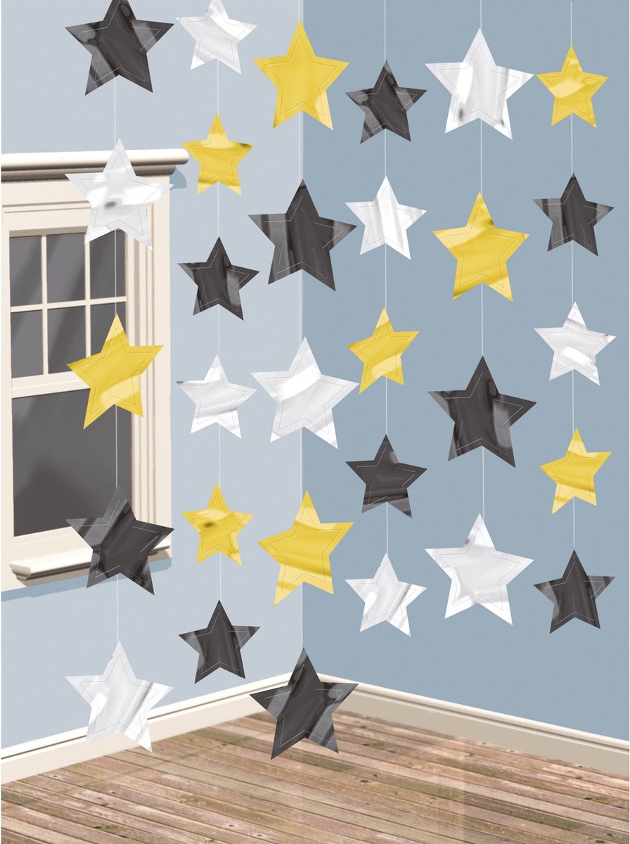 RIETHMULLER - Set sterren decoraties