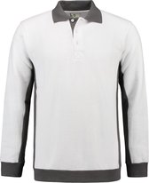 Lemon & Soda L&s Sweater Polo Workwear White/pg Mt. 2xl