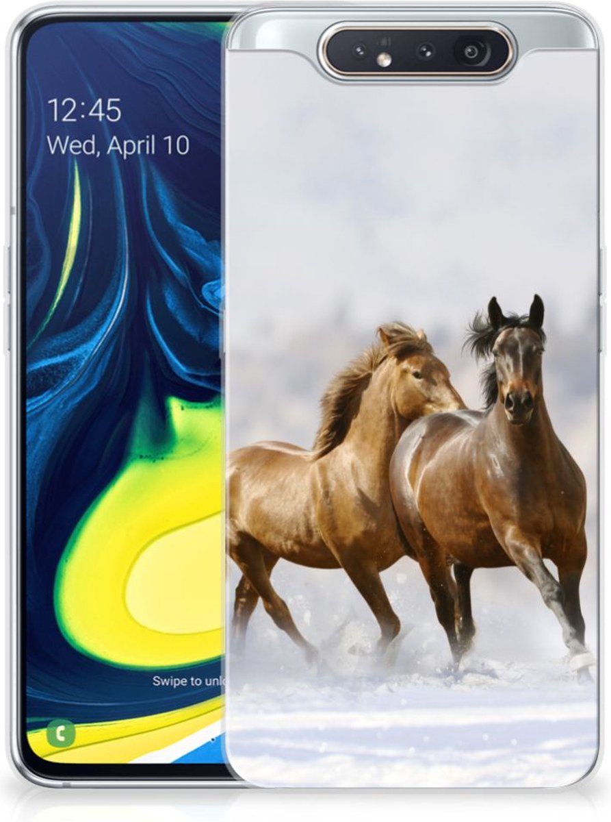 Samsung Galaxy A80 TPU Hoesje Paarden