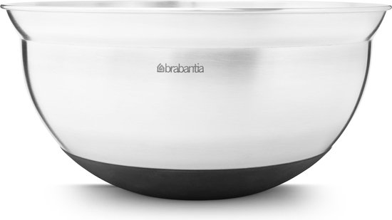 Brabantia Mengschaal/Beslagkom - 3,0 l - Matt Steel met Zwart