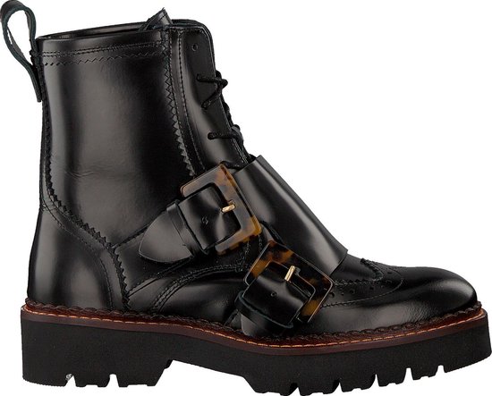 SCOTCH \u0026 SODA Dames Veterboots Olivine 19741128 - Zwart - Maat 41 | bol.com