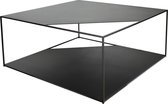 Torna Design Cut 80 - Salontafel - 78x34x78 cm - Zwart Staal