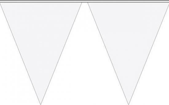 Witte plastic vlaggenlijn - 10 | bol.com