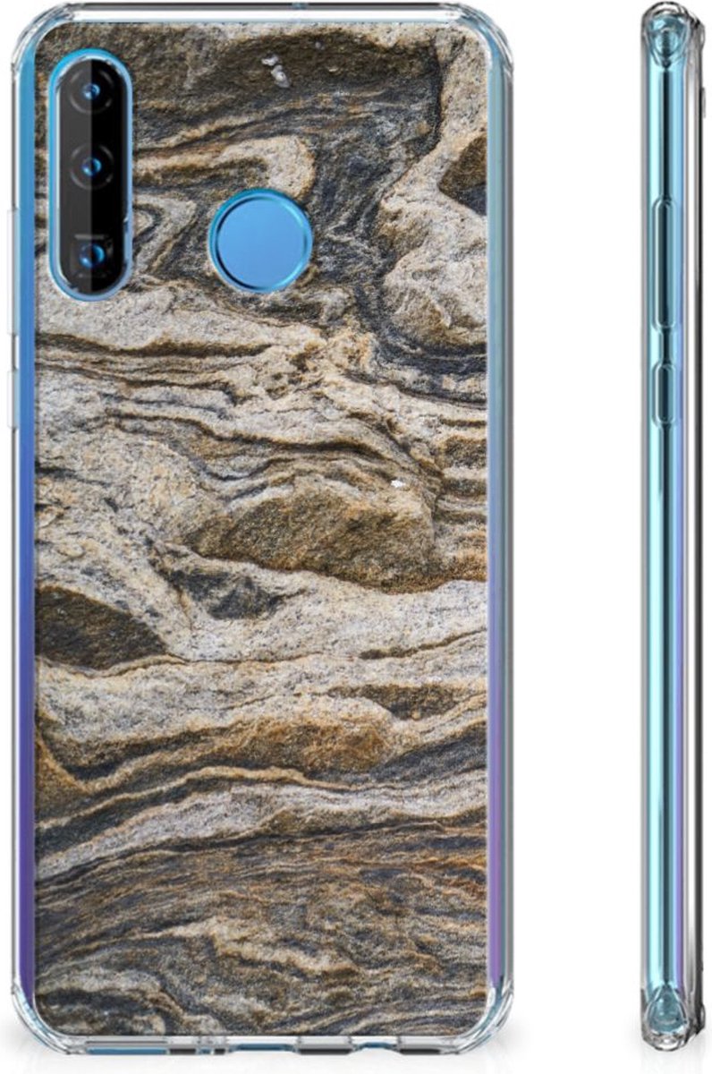 Huawei P30 Lite Anti-Shock Hoesje Steen