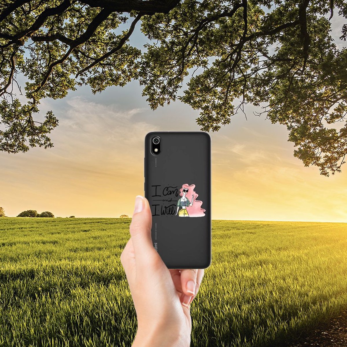 Xiaomi Redmi 7A Telefoonhoesje met Naam i Can