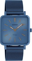 OOZOO Vintage series - Blauwe horloge met blauwe metal mesh armband - C20012 - Ø29