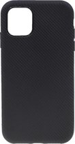 Shop4 iPhone 11 Pro - Coque arrière souple Carbon Zwart