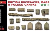 1:35 MiniArt 35599 British Rucksacks, Bags & Folded Canvas WW2 Plastic kit