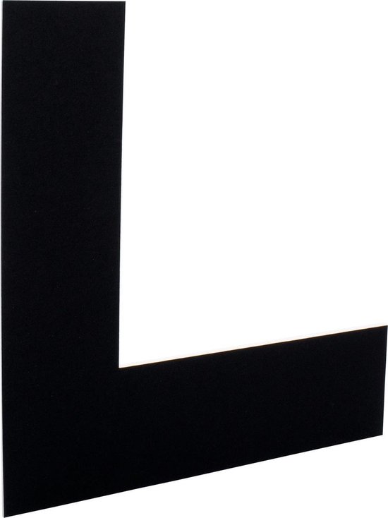 Mount Board 413 Black 50x50cm with 39x39cm window (5 pcs)