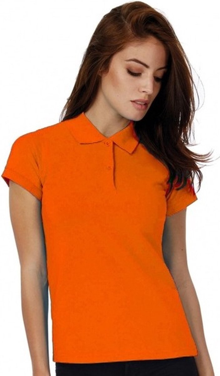 Oranje poloshirts voor dames - Holland feest kleding - Supporters/fan artikelen - Werkkleding polo XL (42/54)