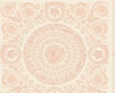 KLASSIEK ORNAMENTEN BEHANG - Roze Wit Metallic - AS Creation Versace 4