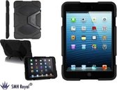 SMH Royal - Survivor Tough Combo iPad Air 2 Shockproof Case Hoesje / Cover / Hoes / Heavy Duty | Tablethoes | Zeer sterk en robuust met screenprotector - Zwart