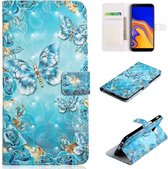 Samsung Galaxy S10E - Bookcase Blue Butterfly - portemonee hoesje