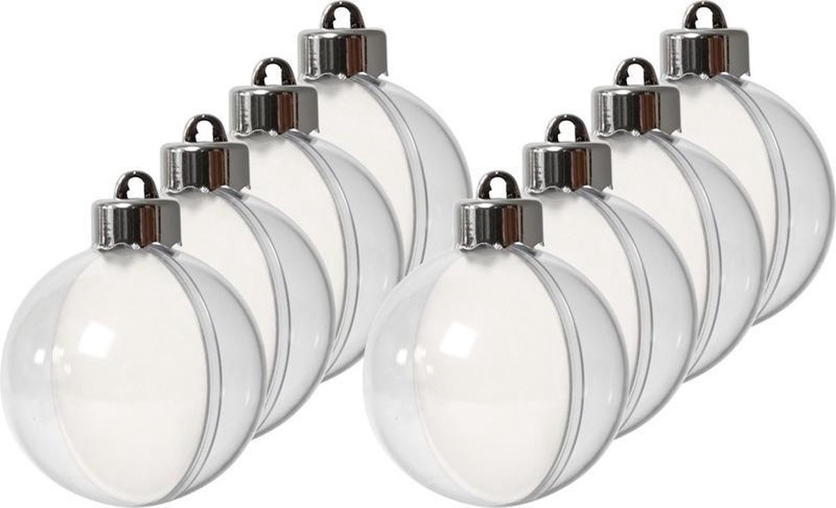Plastic Doorschijnende Kerstballen 2025 Binni Goldina