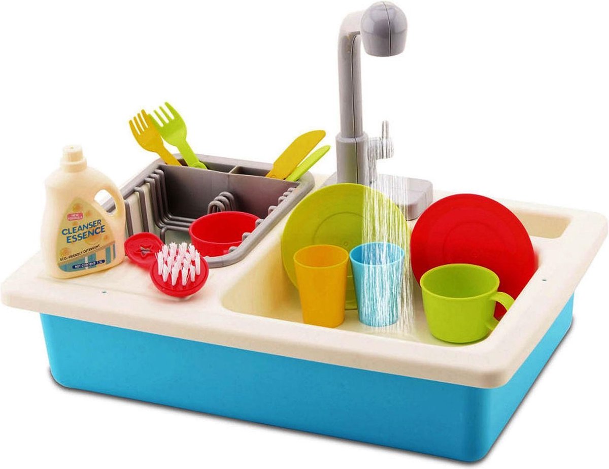 | Home and Kitchen Wastafel met accesoires action afwasteil speelgoed