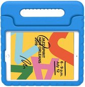 iPad 2021/2020 hoes Kinderen - 10.2 inch - Kids proof back cover - Draagbare tablet kinderhoes met handvat – Blauw