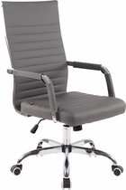 Chaise de bureau Clp Amadora - Cuir artificiel - Gris