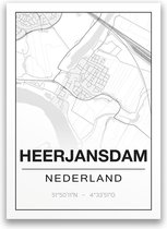 Poster/plattegrond HEERJANSDAM - A4