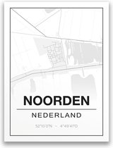 Poster/plattegrond NOORDEN - A4