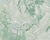 PAPIER PEINT GRANDES FEUILLES - Vert - AS Creation Greenery