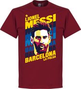 Messi Portrait Barca T-Shirt - L