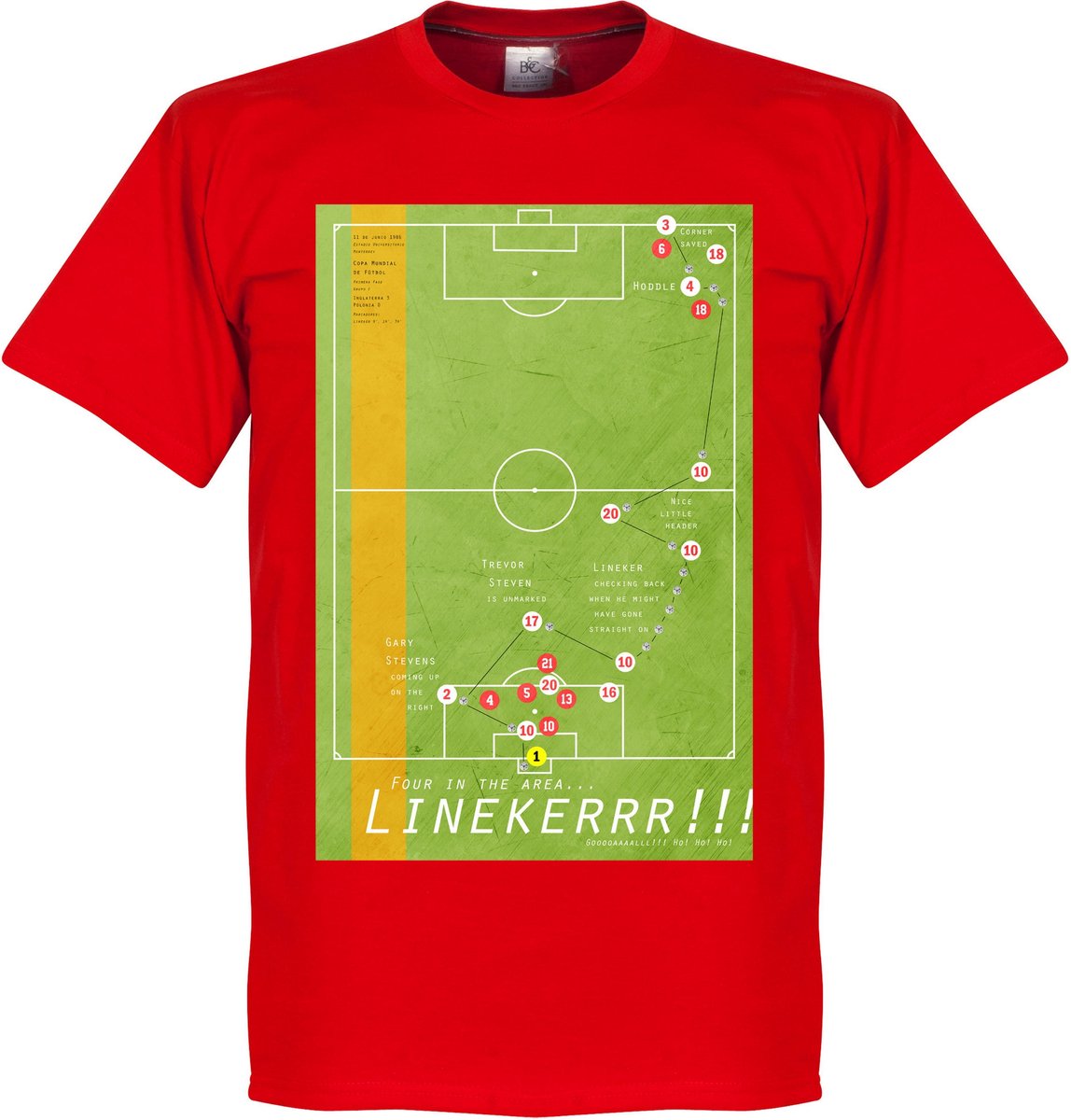 Pennarello Gary Lineker 1986 Classic Goal T-Shirt - XL