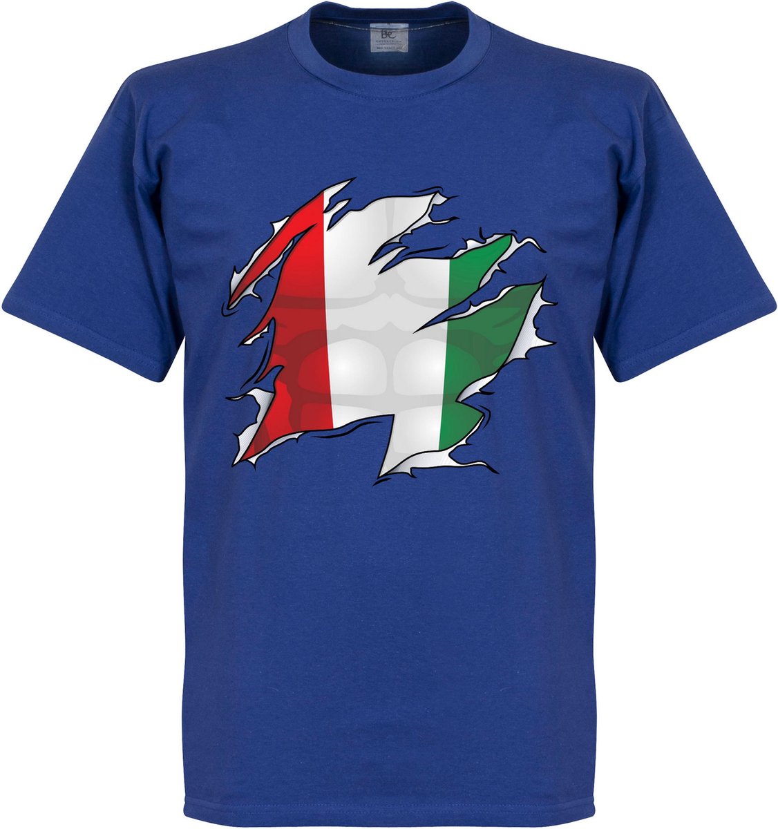 Italië Ripped Flag T-Shirt - 3XL