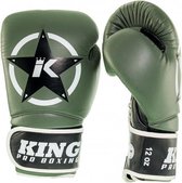 King (kick)bokshandschoenen Vintage 3 Groen/Zwart 12oz