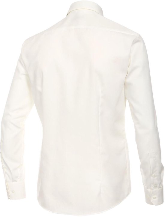 VENTI modern fit overhemd - beige - Strijkvrij - Boordmaat: 41