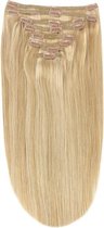 Remy Human Hair extensions straight 20 - bruin / blond 10/16