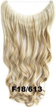 Wire hair extensions wavy blond - F18/613