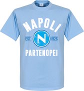 Napoli Established T-Shirt - Lichtblauw - XL