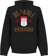 St. Pauli Established Hooded Sweater - Zwart - XL
