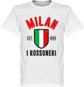 AC Milan Established T-Shirt - Wit  - XXXXL