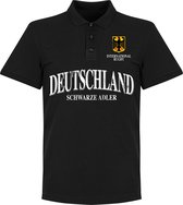 Duitsland Rugby Polo - Zwart  - 5XL