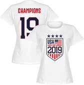 Verenigde Staten WK Winnaars 2019 T-Shirt - Wit - XL