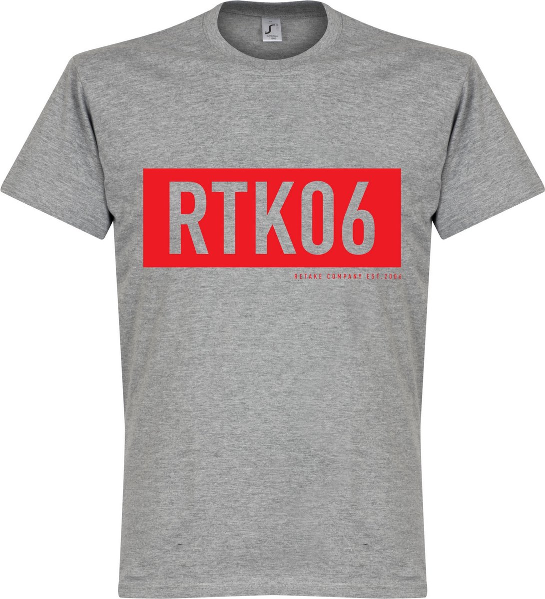 Retake RTK06 Bar T-Shirt - Grijs - XL