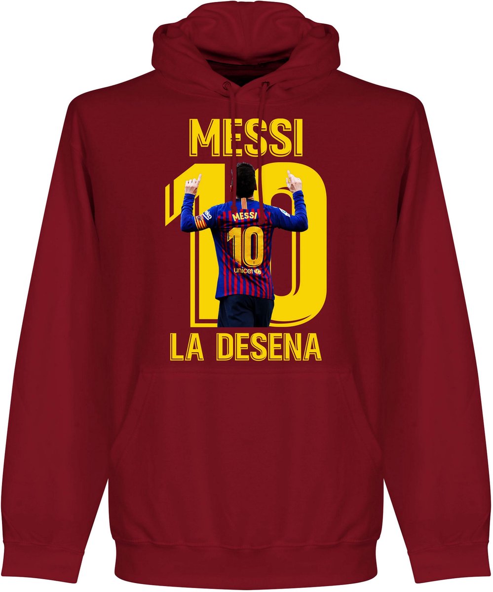 Messi La Desena Hoodie - Donker Rood - M