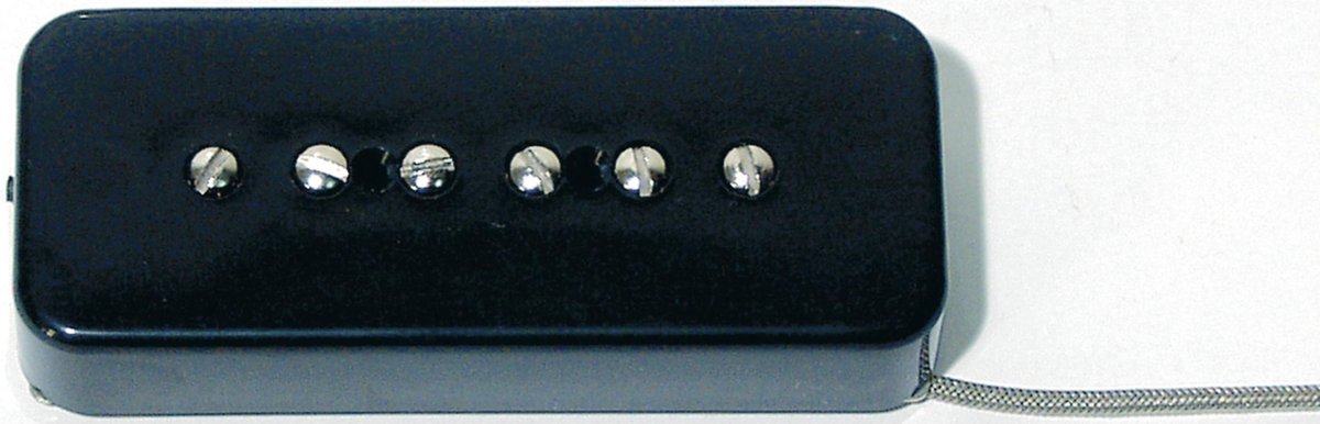 Seymour Duncan SP90-3B BLK Custom Soapbar P90 zwart Bridge - P90 pickup voor gitaren