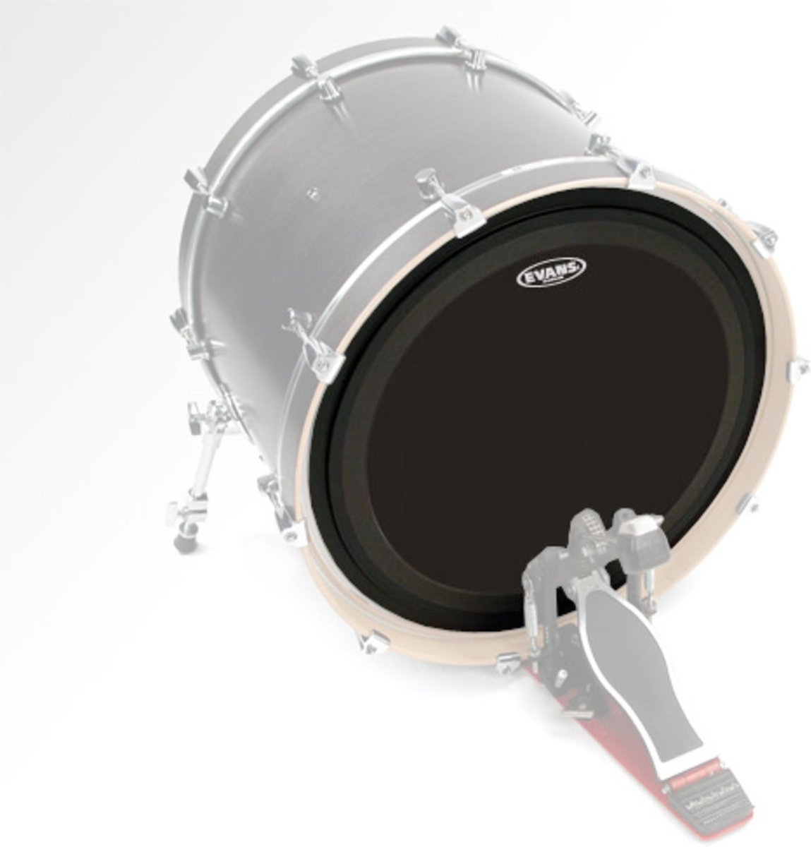 Evans EMAD zwartOnyx 22",BD22EMADONX bas Drum Batter - Bass drumvel